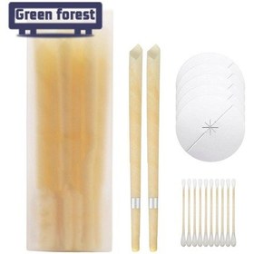 Resim Yeşil Orman Kulak Temizleme Mumu Etkili Rahatlatıcı Temizleme Kulak Kiri Mumu 