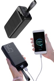 Resim HEPSİCEPTE 4 USB Girişli 50.000 mAh Powerbank LED Ekranlı Fenerli Kompakt ve Hafif 