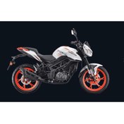 Resim QJ Motor TRX 12 BEYAZ-TURUNCU MOTOSİKLET 