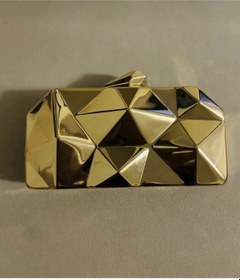 Resim Abiye Çanta Gold Metalik 