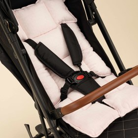 Resim Bebek Arabası Minderi - Bebe Pembe Muslin 