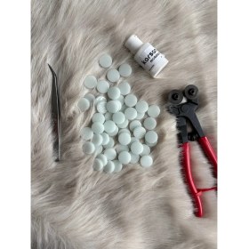 Resim Karsan Mozaik Beyaz Yuvarlak Sanatsal Mozaik 18X18MM (100GR) 