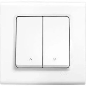 Resim Viko Linnera Jaluzi Kumanda Anahtarı Beyaz Çerçeveli 