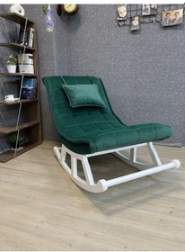 Resim Asedia Asedia Miskin Lake Yeşil Sallanan Sandalye Dinlenme Koltuğu 