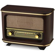 Resim HediyeSec Nostaljik Ahşap Radyo Istanbul Kahverengi 