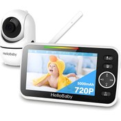 Resim Monitör- 5'' 720p Hd Ekran 5000mah Uzun Pil, Uzaktan Pan-tilt-zoom Video Bebek Monitörü 