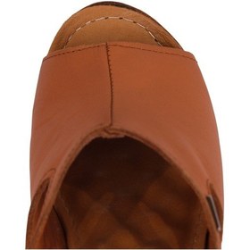 Resim Napa Shoes Ortopedik Konforlu Dolgu Topuk Ayarlanabilir Açık Burun Terlik Napa-1001 Taba 