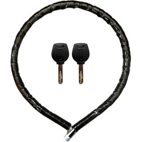 Resim Motorsiklet Kilidi Anahtarlı Körüklü Siyah 120 cm x 22 mm YM-752 