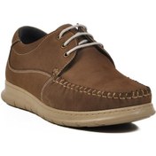 Resim Gri Nubuk Hakiki Deri Erkek Günlük Ayakkabı 126 M Gri 