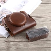 Resim Ykd Store Sony DSC-HX90 Için Tam Vücut Deri Kılıf Çanta Kahve (Yurt Dışından) 