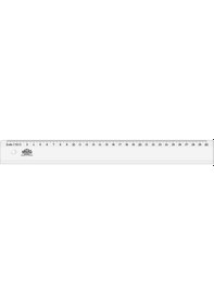 Resim Hatas 0160 Geniş Plastik Büro Cetveli 30 CM 25 Adet Şeffaf 