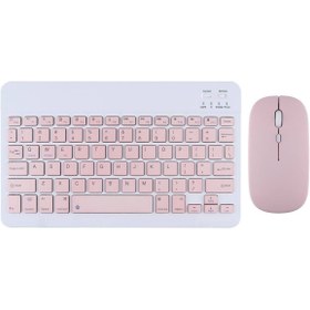 Resim TahTicMer Ipad 10.2 2020 A2428 A2429 A2270 A2430 Kablosuz Bluetooth Klavye Mouse Set 