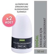 Resim Incia Doğal Roll-On Deodorant Erkekler Için 50 ml x2 