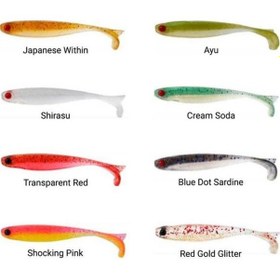 Resim Mustad Mezashi Z-Tail Minnow 90 mm 5.7 gr Silikon Yem 
