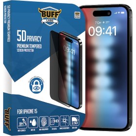 Resim Buff Iphone Uyumlu 15 5d Privacy Ekran Koruyucu 