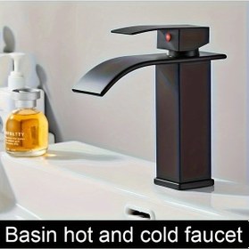 Resim Xuweiwei Siyah Modern Duş Başlığı Duş Bataryası Sıcak Soğuk Su Vanity Ve Lavabo İçin 