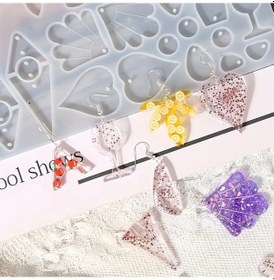 Resim Epoksi Silikon Kalıp Akçaağacı Yaprağı Kalp Şarap Bardağı Geometrik Şekiller Figür Kalıbı 