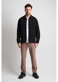 Resim Alexandergardı Düğmeli Cep Detaylı Erkek Denim Ceket Ec-j53-01 Siyah 