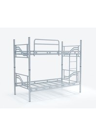 Resim Ranzaci Solid Ranza 90x190 Genç Çocuk Yatak Odası Metal Ranza Gri 