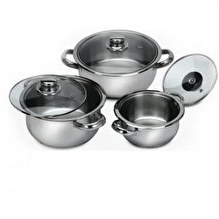 Resim Gülsan Çakır Cam Kapaklı 6 Parça Güveç Tencere Seti 