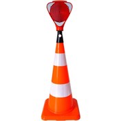 Resim İleri Trafik PVC 75 Koni + Üçgen Flaşör Seti Trafik Dubası 