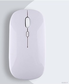 Resim Apple Uyumlu MacBook Şarj Edilebilir Sessiz Mouse Bluetooth + 2.4hz Wifi 
