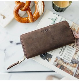 Resim Berliner Bags Palma Rfıd Korumalı Deri Kadın Cüzdan Kartlık Telefon Bölmeli Espresso 