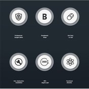 Resim Kangfufeng Motosiklet Kask Kilidi Dayanıklı Su Geçirmez Taşınabilir Hırsızlık Önleyici Güvenlik Gidon Kilitleme Bisiklet Ekipmanları İçin 