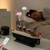 Resim Beemen Titanic Gemi Model Hava Nemlendirici Aroma Difüzörü Uzaktan Kumanda 250ml Kapasite 