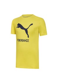 Resim Puma FSK Cat Tee Blazing Yello Sarı Erkek Forma Sarı 