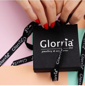 Resim Glorria Altın Beyaz Nazar Boncuğu Kolye 