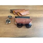 Resim Sumerian Wallet Crazy Deri Tarçın Gözlük Kılıfı (Anahtarlık Hediye) 