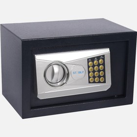 Resim Stabilit Şifreli Siyah 31x20x20 cm Elektronik Para Kasası 