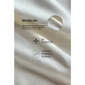 Resim AVVA Erkek Ekru Bisiklet Yaka Pamuklu Bi-Stretch Baskılı Regular Fit Sweatshirt A52Y1325 