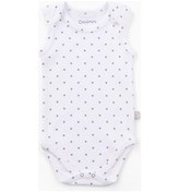 Resim Boumini Kolsuz Bebek Çıtçıtlı Atlet Bebek Body Gri Puantiyeli-gri Puantiye Gri 