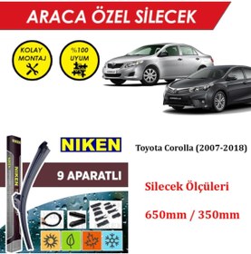 Resim MeyZone Toyota Corolla Ön Cam Silecek Takımı (2007-2018) 