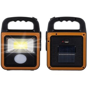 Resim Powermaster Hs-8020c Cob Ledli Solarlı 4 Kademeli Usb Powerbank Çıkışlı Şarjlı Işıldak Fener 