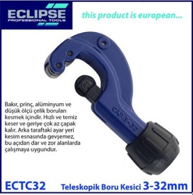 Resim Eclipse Ectc32 Teleskopik Boru ve Kablo Kesci 3-32 MM 