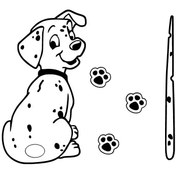 Resim Ogec Worx Dalmaçyalı Köpek Silecek Duvar Dekor Sticker 40 X 72 Cm 