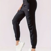 Resim 1 adet Kadın Yüksek Bel Spor Jogger Pantolon Cebi Var, Hızlı Kuruyan Polyester Kumaş, Lastikli Bel, Düz Renk, Nefes Alabilir, Bol Fit, 3/4 Uzunluk, Koşu, Yoga, Fitness - Sonbahar Mevsimi 