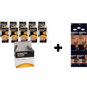 Resim Duracell Activair 13 Kulaklık Pili Blister 6'lı 10 Paket + 4 Adet Duracell Aa Kalem Pil 