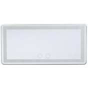 Resim Beyaz Car Sunvisor Makyaj Aynası - Tüm Arabalar İçin Şarj Edilebilir Led Işıklı Makyaj Aynası - Universal Car Sun 