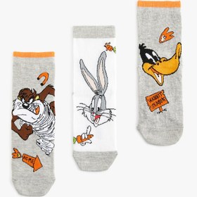 Resim Erkek Çocuk 2'li Bugs Bunny Baskılı Çorap Seti Lisanslı 