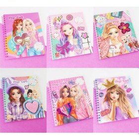 Resim Pop Girl Moda Tasarım Ve Çıkartmalı Boyama Kitabı - Çocuklar İçin Eğlenceli Aktivite Çok Renkli 