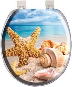 Resim Lüks Yumuşak Süngerli Desenli Pufidik Klozet Kapağı Ekstra Kalın Süngerli 