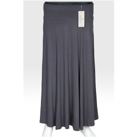 Resim Barem Kadın Lamia Korsajlı Parçalı Astarsız Basic Gri Penye Etek Gri 