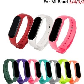 Resim Xiaomi Mi Band 3 4 5 6 Kordon Akıllı Saat Bileklik Silikon Kordon 