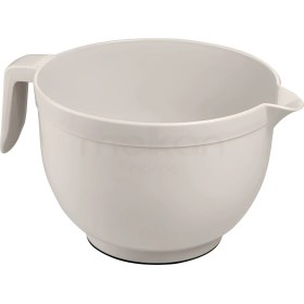 Resim Melkan Home Mikser Kase, Çırpma Kabı, Kulplu Mikser Karıştırma Kabı 3 Litre Krem Mikser Kabı 