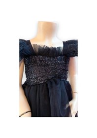 Resim Okay Kız Çocuk Uzun Abiye Elbise-12088-siyah Siyah 