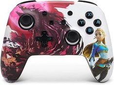 Resim Nintendo Switch için geliştirilmiş kablosuz PowerA kontrol cihazı - Blood Moon Zelda, Nintendo Switch Lite, Gamepad, oyun kumandası, Bluetooth kontrol cihazı, şarj edilebilir, resmi lisanslı 